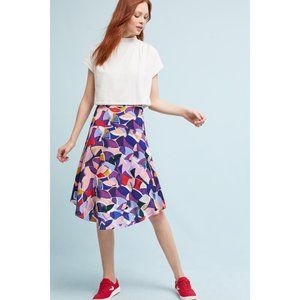 NWT Anthropologie Maeve Elsbet Printed Midi Skirt